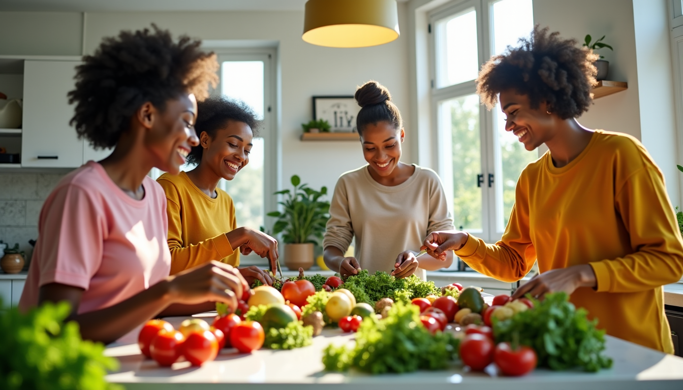 Illustration : à l'âge adulte, les enjeux évoluent, mais les — une bonne alimentation transforme la santé ?