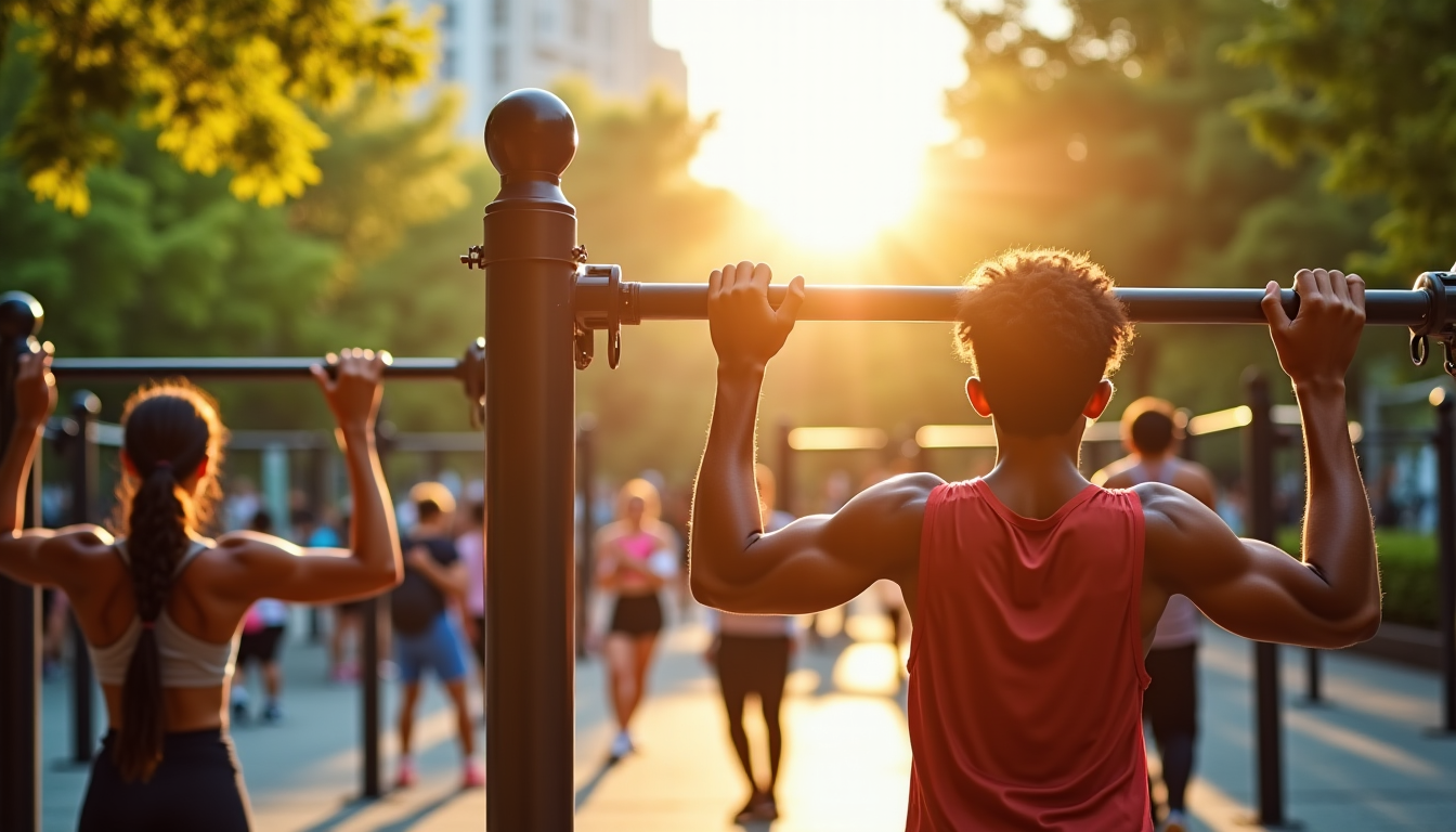 Illustration : la mise en place d'un parc de street — installation street workout : un aménagement sportif rentable pour les espaces publics et privés