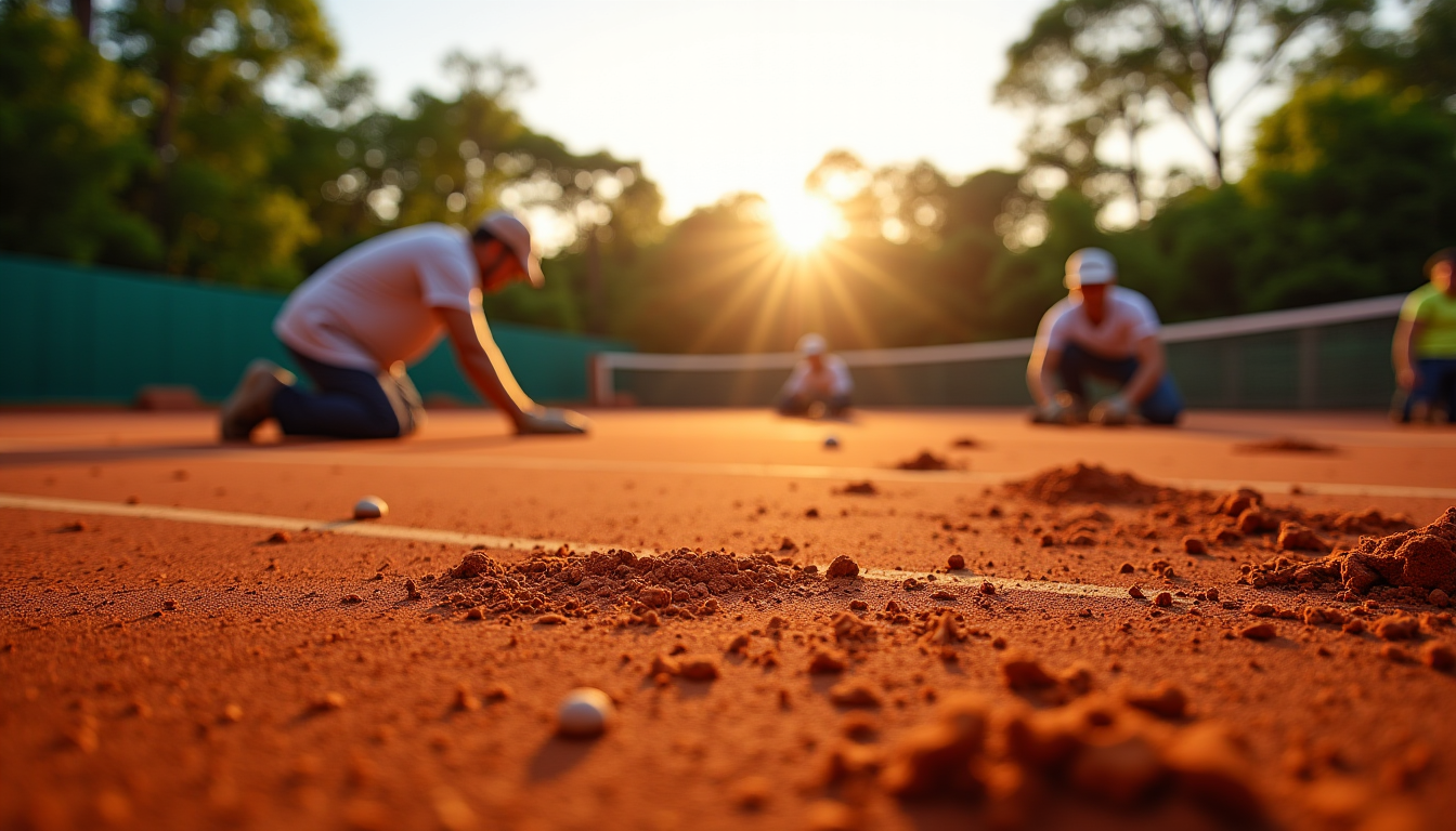 Construire un terrain de tennis : étapes, surfaces et budget 3 construire un terrain de tennis : étapes, surfaces et budget — la surface de jeu est l'élément central qui