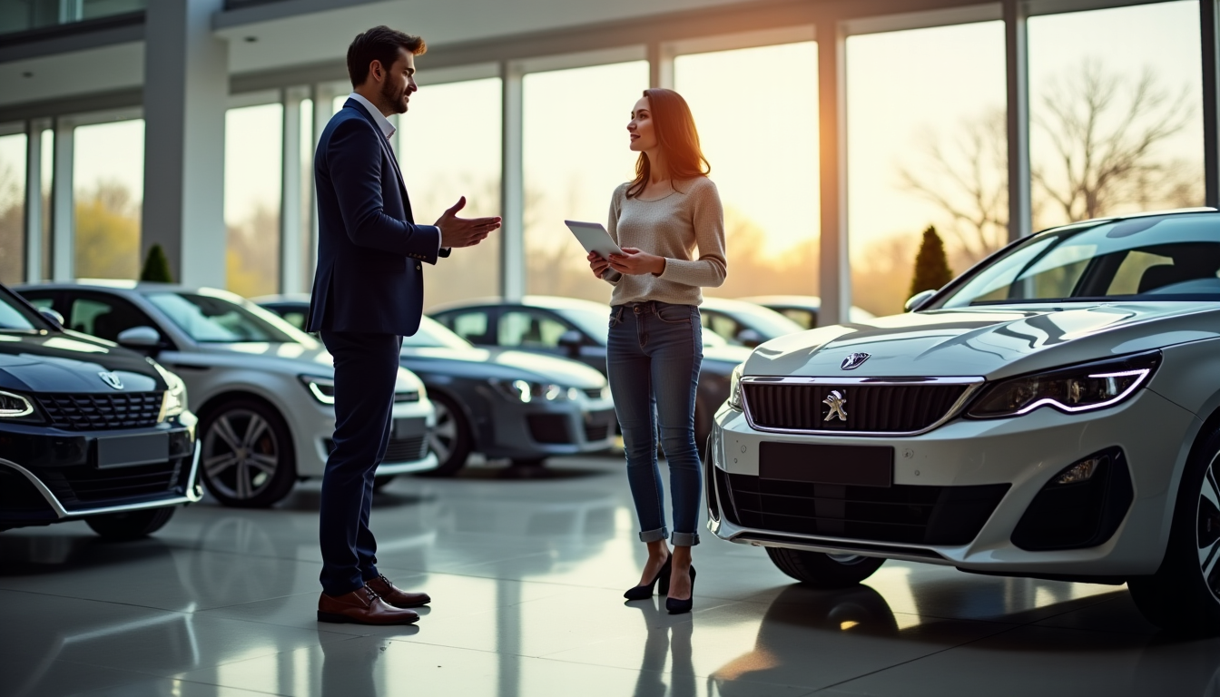 Illustration : outre le prix du véhicule, la négociation peut — acheter une voiture peugeot au meilleur prix avec un expert automobile