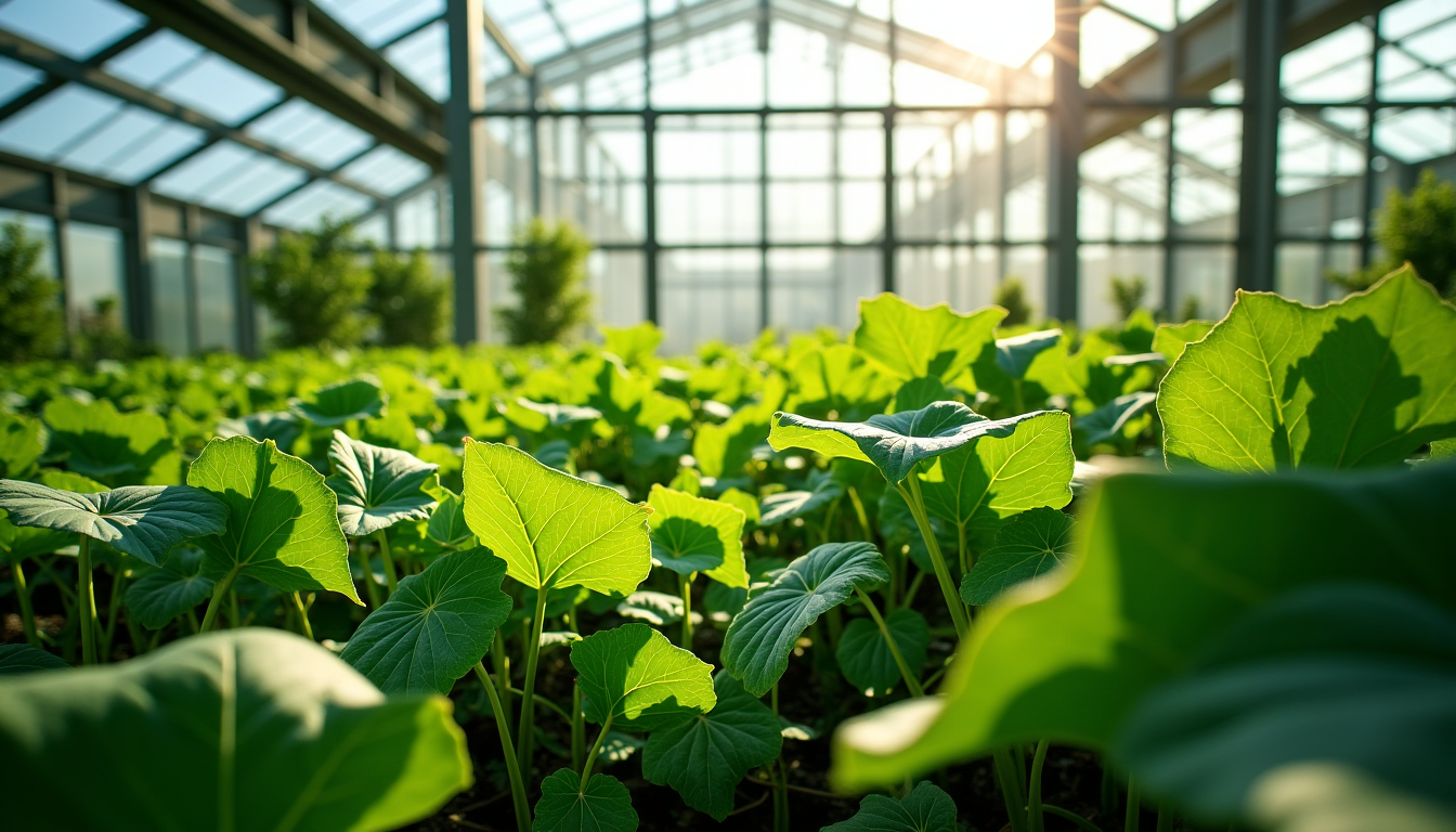 Illustration : en optimisant la transmission lumineuse, vous permettez à — vitre pour serres acd : améliorez la luminosité et la croissance de vos plantes