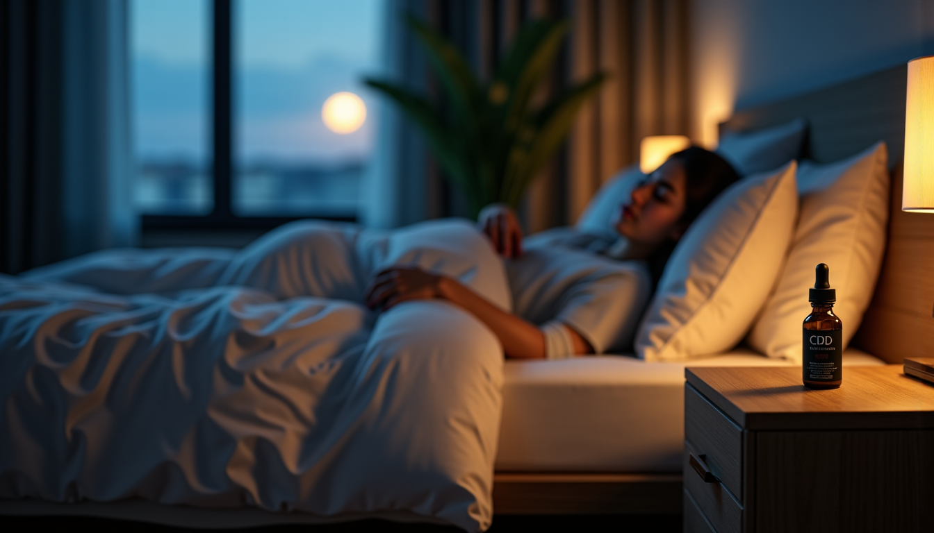 Illustration : one du sommeil. l'obscurité est un puissant signal — cbd et sommeil : comment l'utiliser pour retrouver des nuits paisibles ?