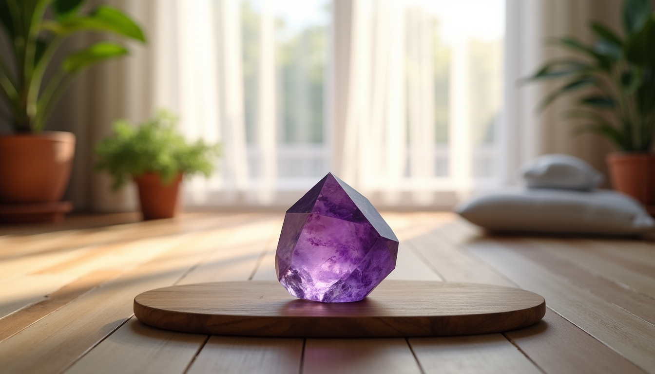 l'art de l'intuition : connaissez votre pierre et laissez-vous guider par sa beauté — améthyste ou la placer dans votre espace de