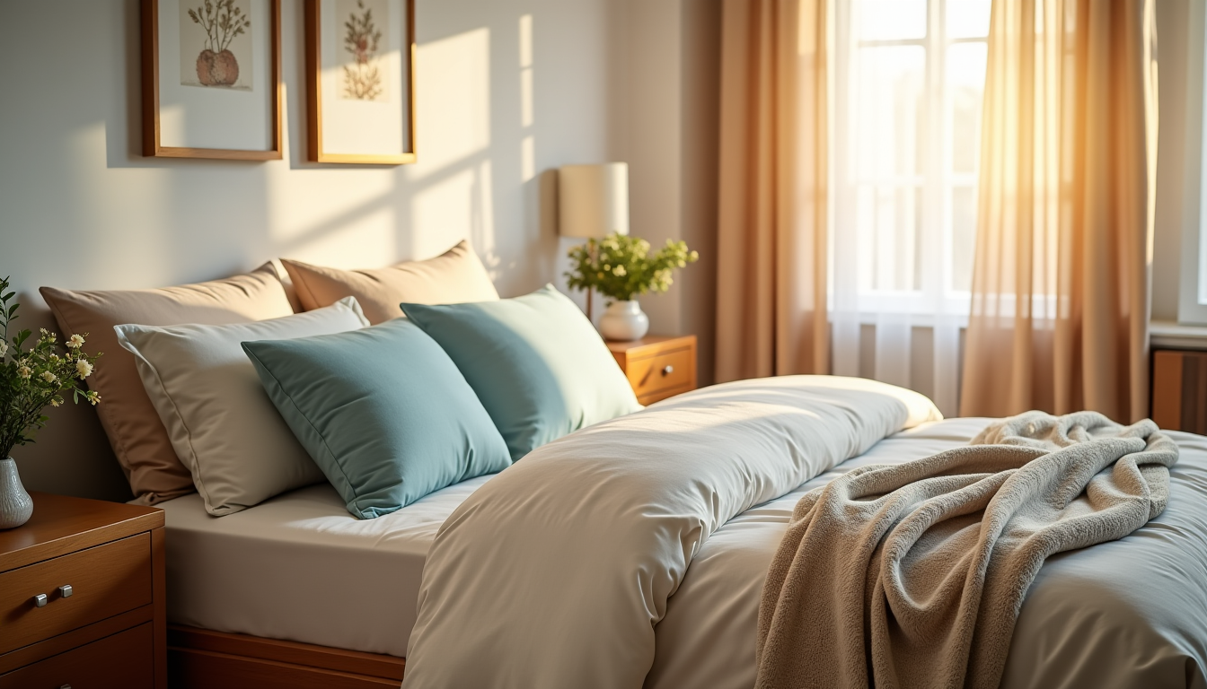 Illustration : la chambre est un havre de paix, un — cadeau de noël pour la maison : les inspirations déco qui séduisent