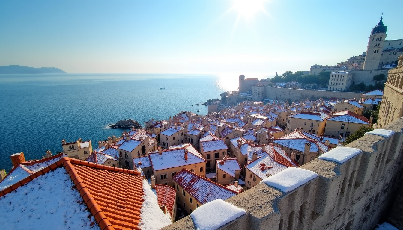 incontournables à visiter en croatie durant la saison hivernale — dubrovnik, surnommée la « perle de l'adriatique »,