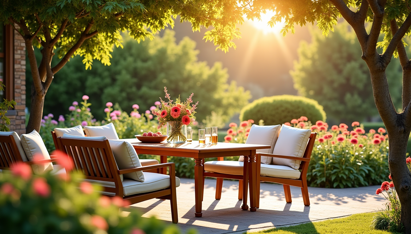 choisir un salon de jardin élégant pour un extérieur convivial ? — etien régulier, comme l'application d'huile spécifique, pour conserver