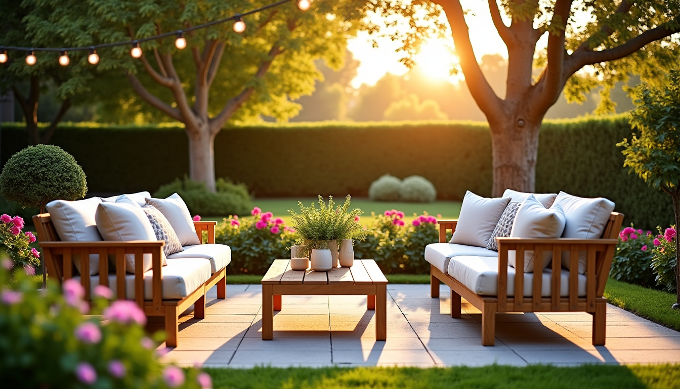 Illustration : un salon de jardin, aussi esthétique soit-il, perd — choisir un salon de jardin élégant pour un extérieur convivial ?