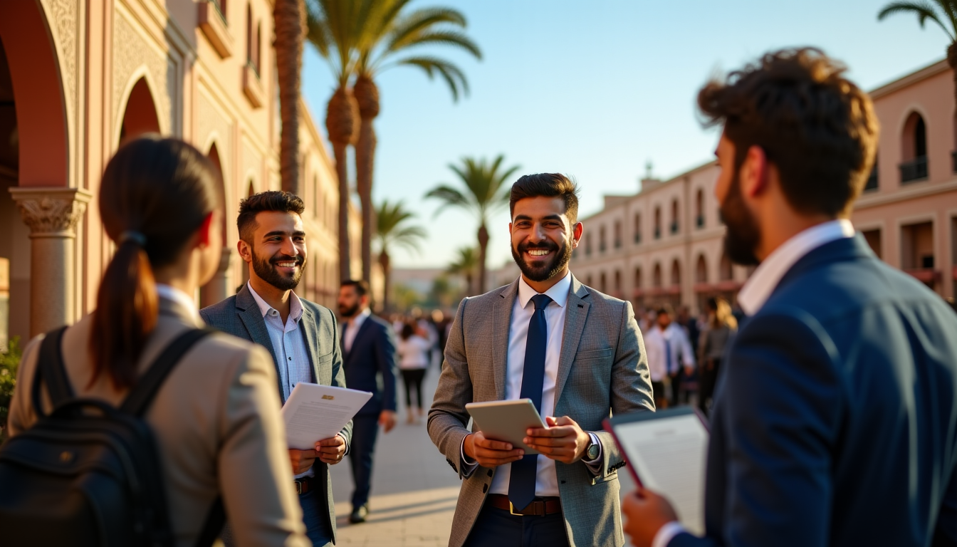 Illustration : la recherche d'emploi au maroc, bien que prometteuse, — travail au maroc : guide complet pour comprendre le marché de l’emploi