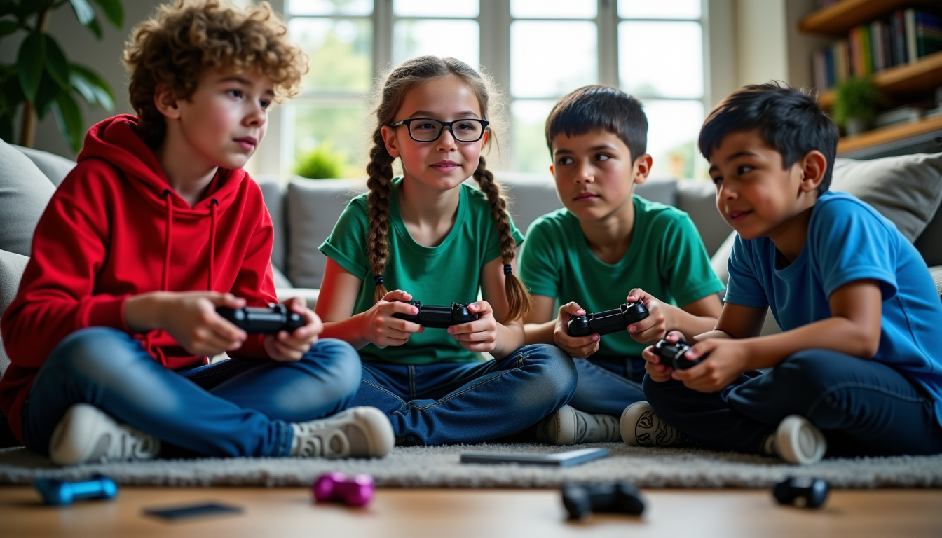 Illustration : cette perspective souligne l'importance de ne pas diaboliser — l'impact des jeux vidéo sur la créativité des jeunes joueurs