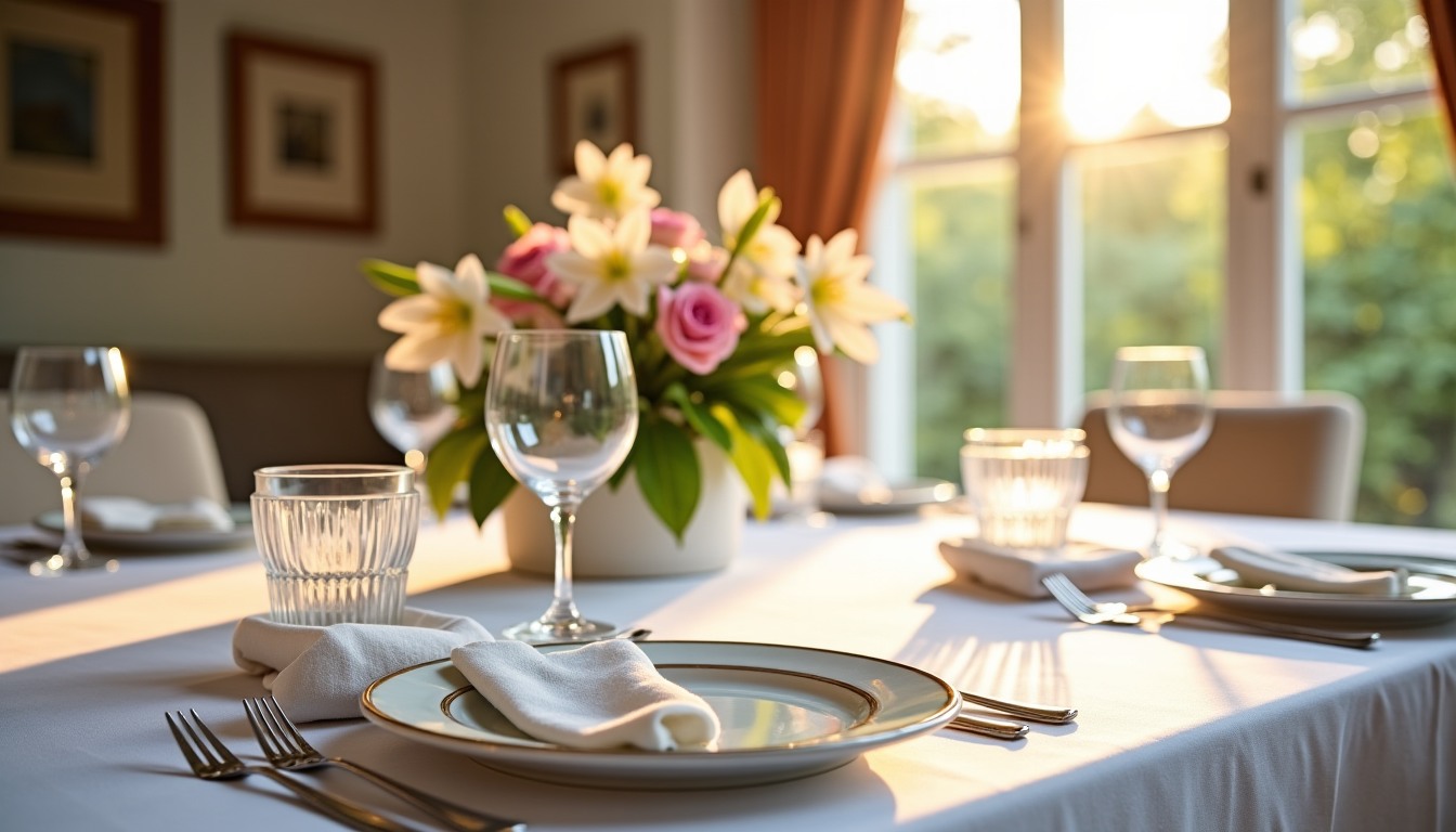 Illustration : les accessoires de table sont les touches finales — arts de la table : sublimer chaque plat en toute simplicité