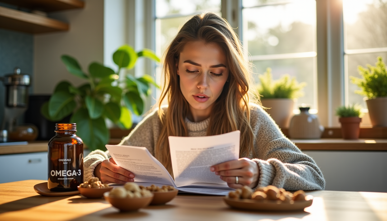 Illustration : lorsque vous choisissez un supplément, recherchez des produits — oméga 3 contre l’acné : efficacité, bienfaits et conseils d’utilisation