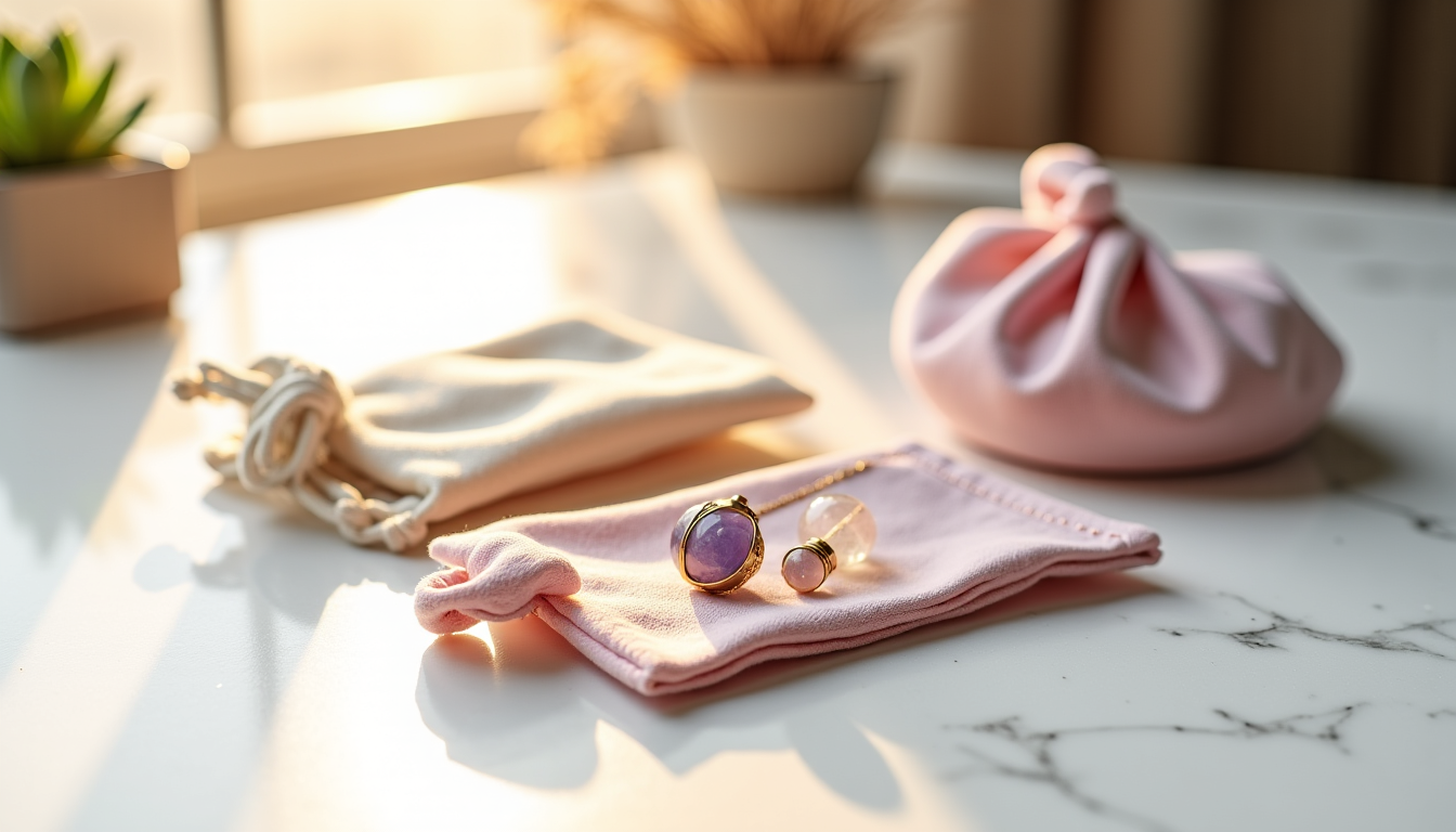 Illustration : un bon stockage est également essentiel. rangez vos — sublimer votre style tout en douceur : l'art de porter un crystal healing necklace