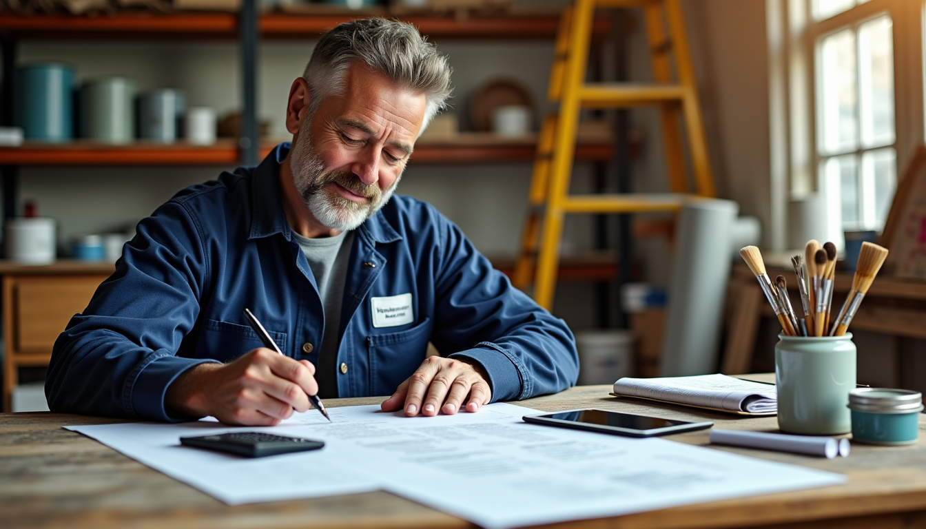 Illustration : la facture est le document final qui atteste — devis et factures en peinture : le guide complet pour les artisans peintres