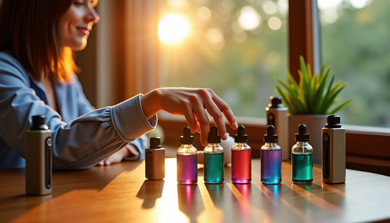 Illustration : des e-liquides de qualité, avec des ratios pg/vg — bien choisir son e liquide 50 ml chez le petit fumeur ?