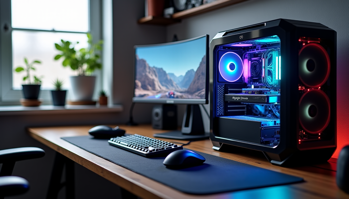 Illustration : « choisir de monter son pc gaming soi-même — guide pc gamer 2026 : quelle configuration choisir pour le 1080p, 1440p et 4k ?