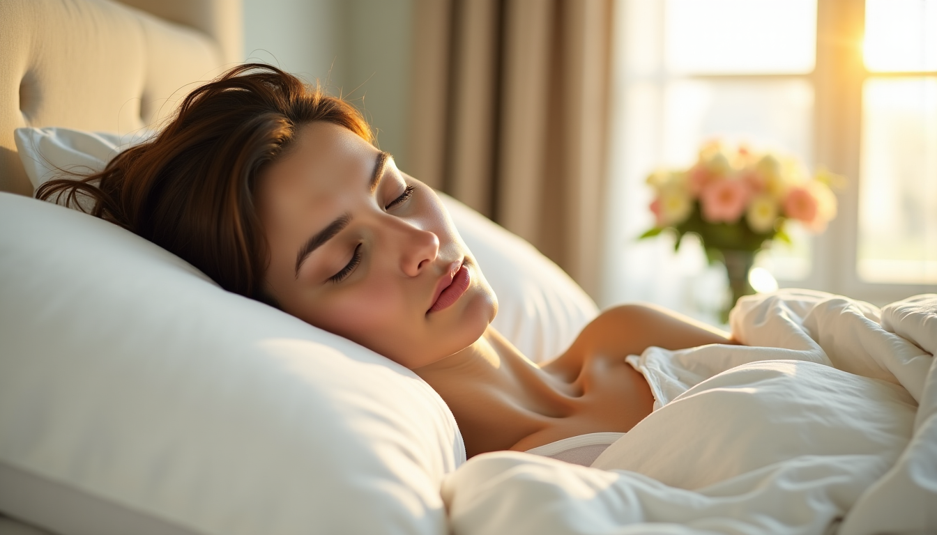Illustration : le sommeil est le moment où votre peau — secrets de beauté naturelle pour une peau éclatante
