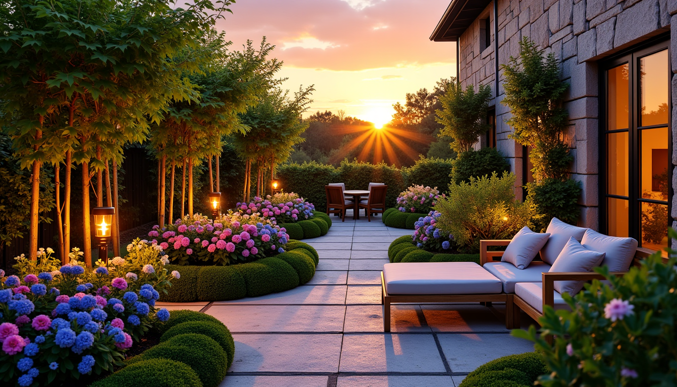 idées innovantes pour sublimer votre jardin avec style — lorsque le soleil se couche, votre jardin ne