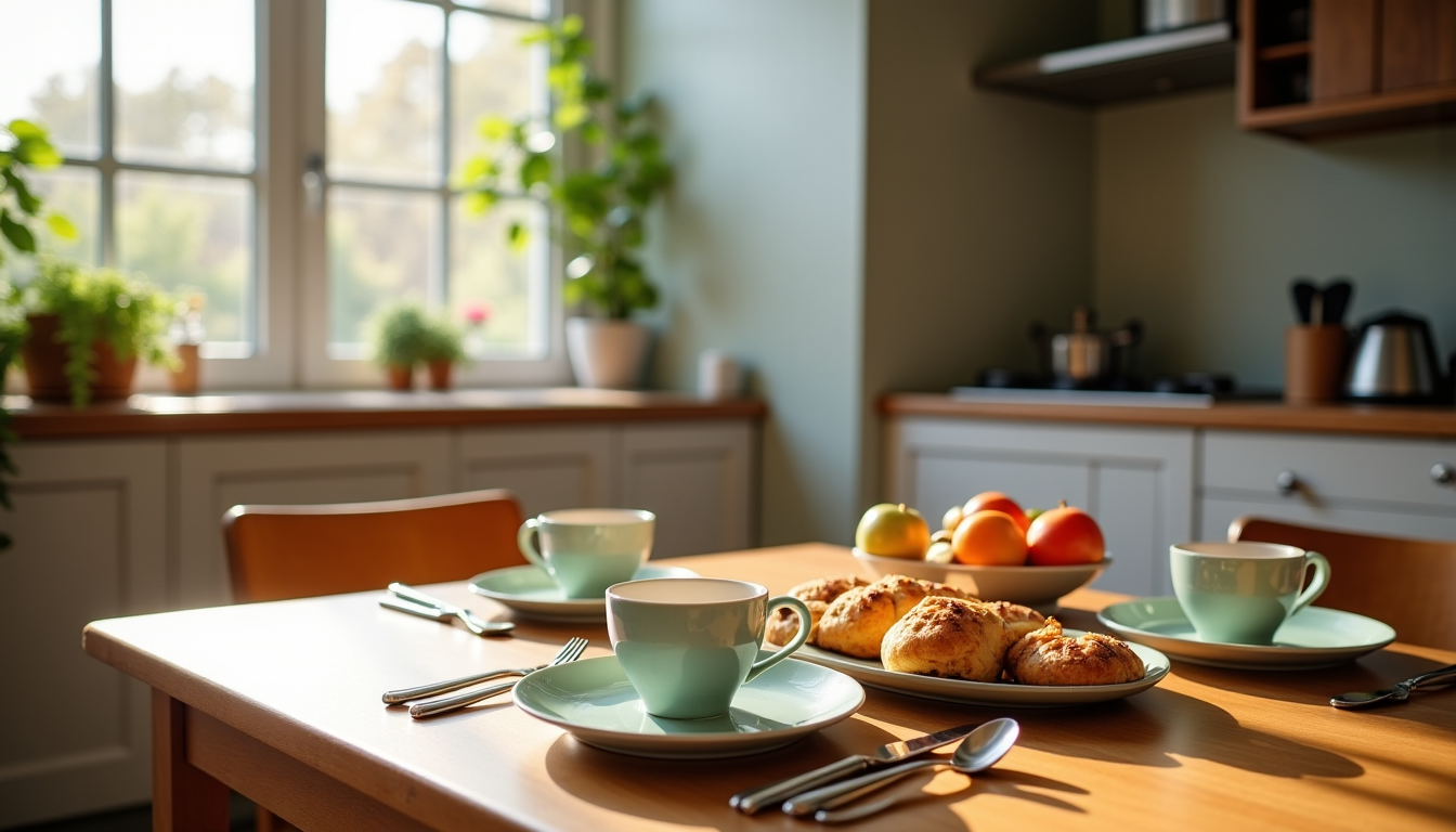 Illustration : au-delà de l'esthétique et de la fonctionnalité, les — choisir le bon ensemble de petit déjeuner pour la cuisine ?