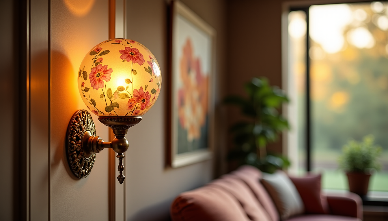 installer une applique murale fleur vintage dans votre intérieur ? — elles peuvent également servir à mettre en valeur