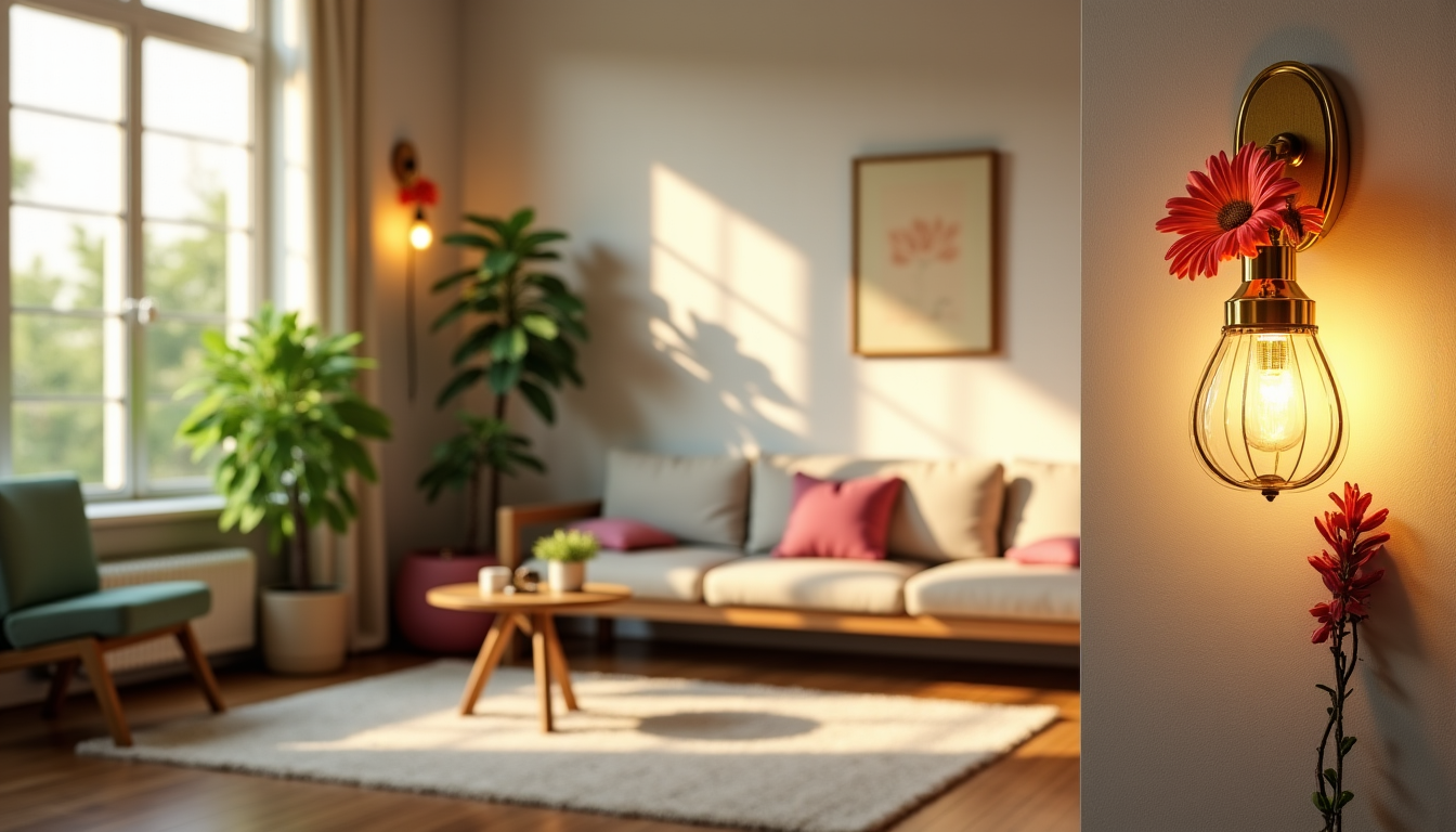 applique murale fleur vintage : comment sublimer votre intérieur ? — le placement stratégique de votre applique murale fleur