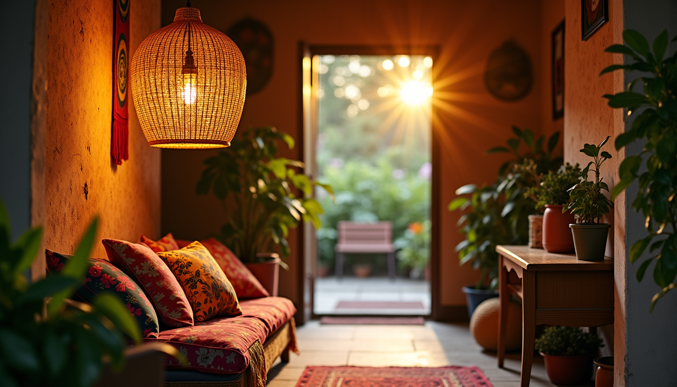 abat-jour en rotin ou en fleur : découvrez le meilleur choix pour une déco bohème — e ou apporter une touche de fantaisie dans