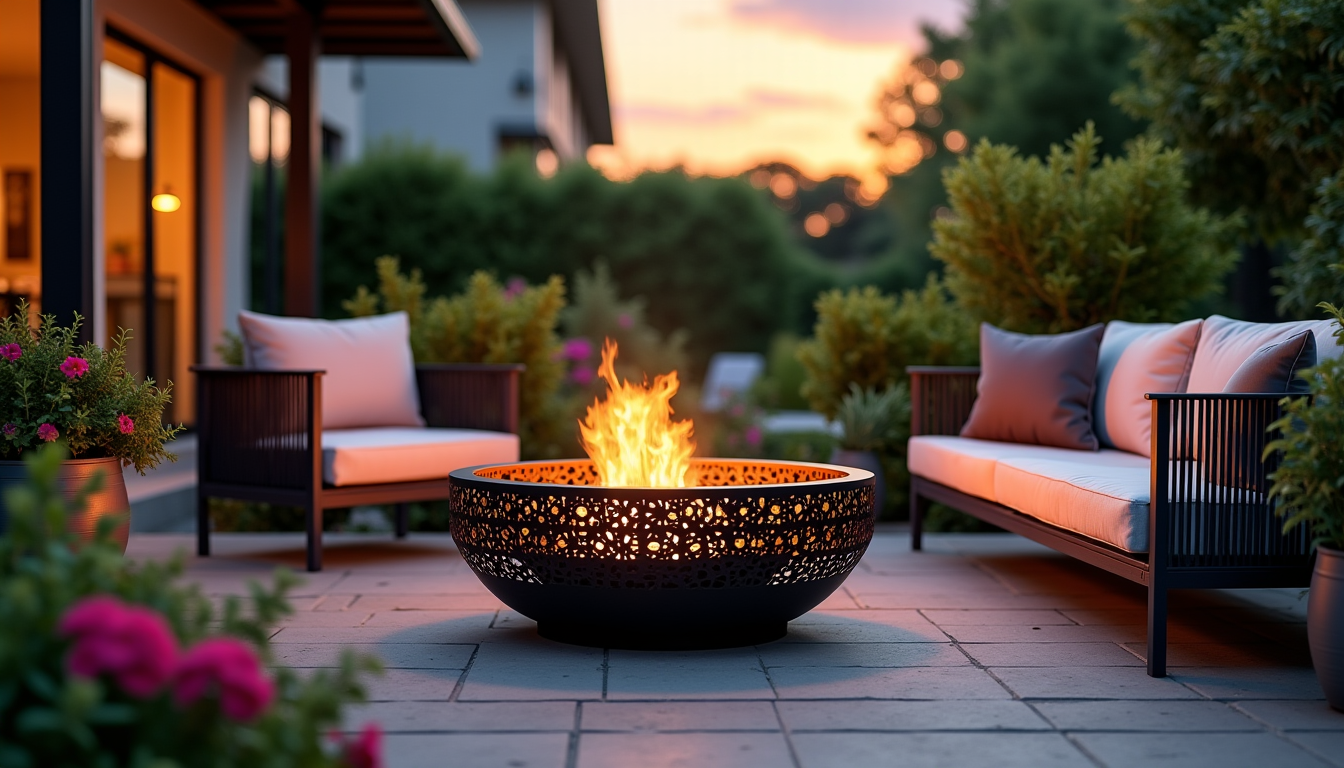 brasero extérieur : le secret pour prolonger vos soirées au jardin toute l'année — le choix des matériaux, des finitions et du