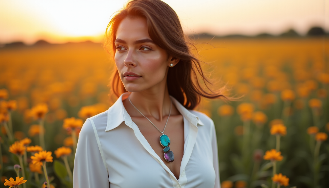 Illustration : porter des bijoux en pierres naturelles est l'une — lithothérapie : intégrer la beauté des pierres naturelles dans son style de vie