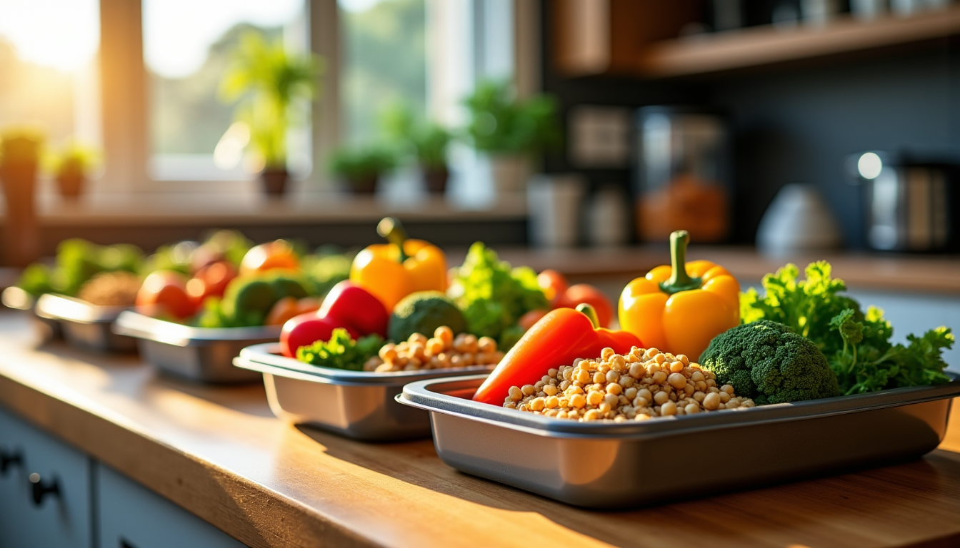 paniers repas végétariens de la semaine — ces aliments fournissent également des fibres essentielles pour