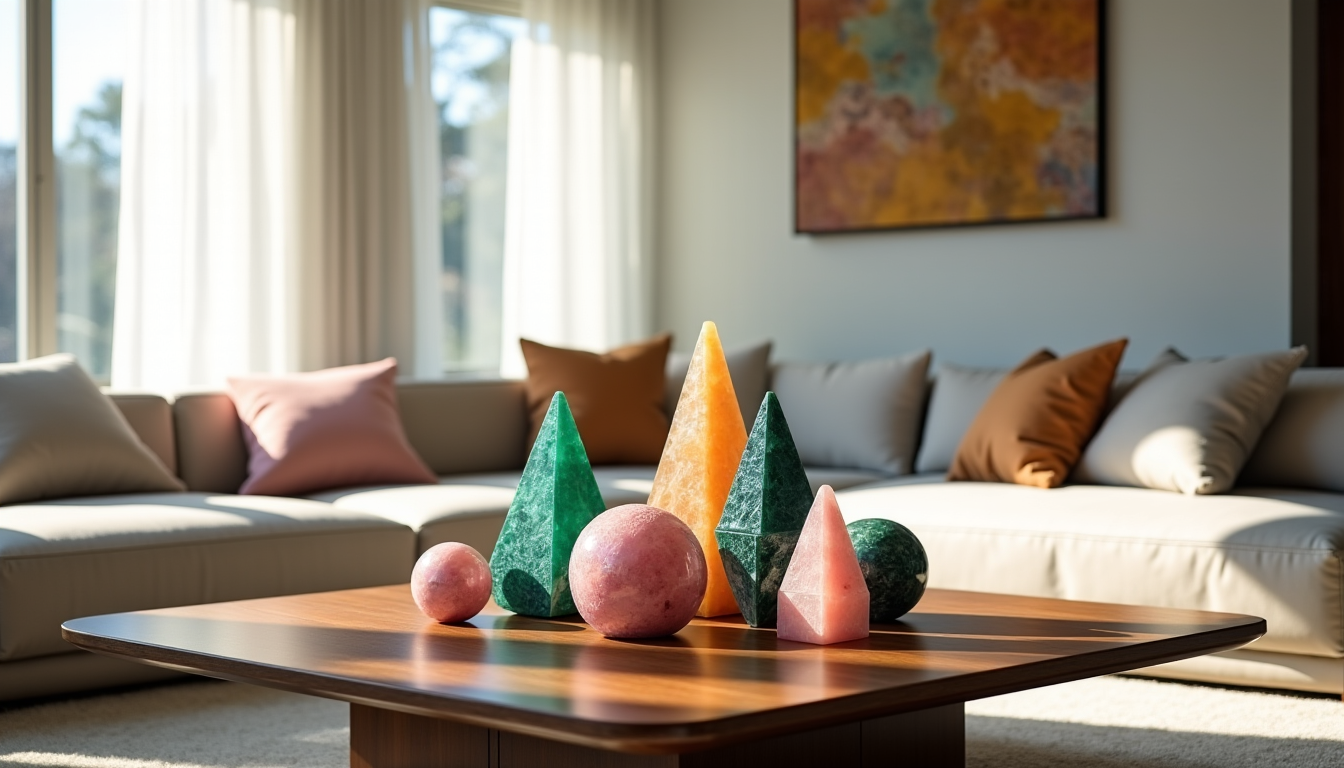 l'art de la décoration minérale : sublimer chaque pièce de la maison — les sphères, les obélisques ou les pyramides, taillées