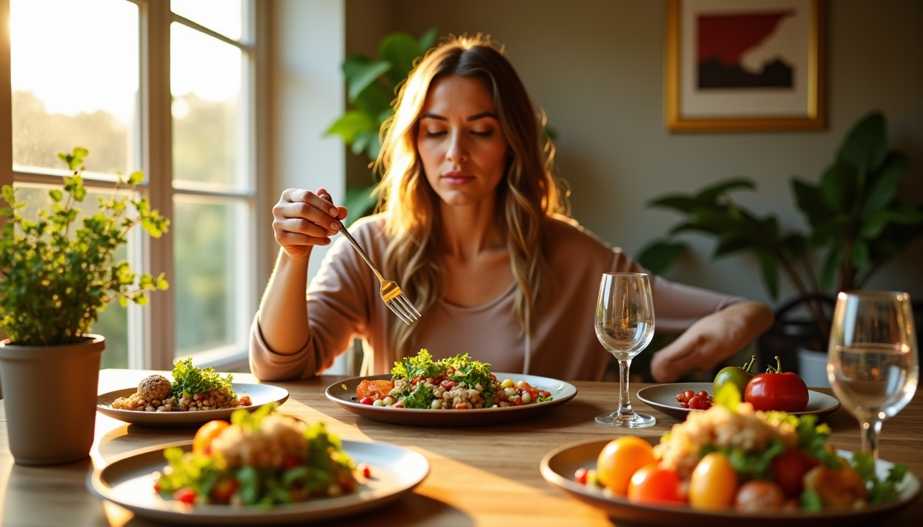 mieux manger : l'art de combiner saveurs et bien-être — ret réside dans l'attention portée à chaque bouchée,