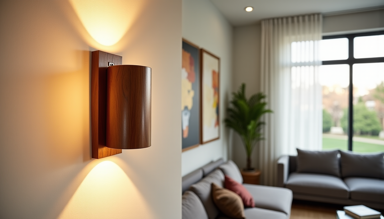 Illustration : l'applique murale bois est un atout décoratif majeur, — applique murale bois : tendances et nouveautés de l'année