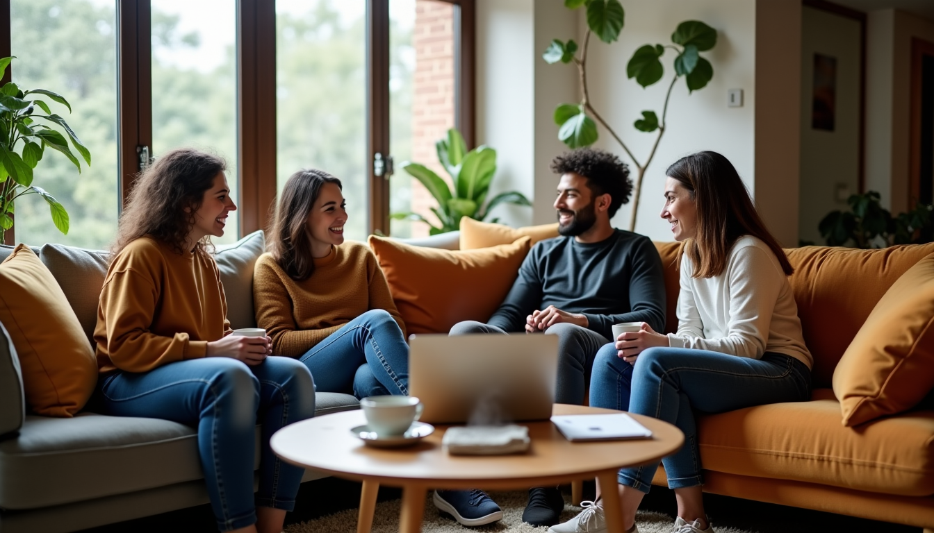 Illustration : ce soutien social peut prendre diverses formes, de — adopter de meilleures habitudes pour soutenir son équilibre au quotidien ?