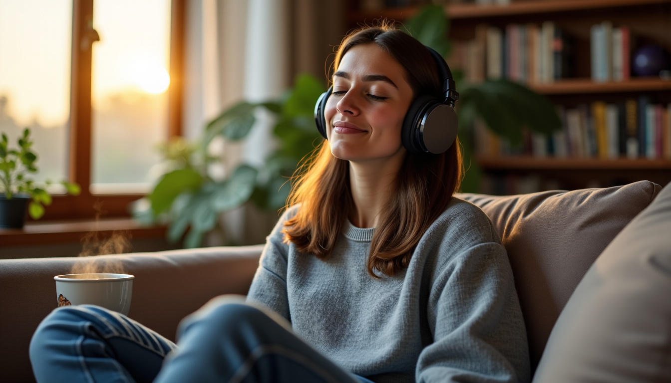 Illustration : alors, préparez votre casque, trouvez un endroit confortable — 10 meilleurs podcasts de fiction
