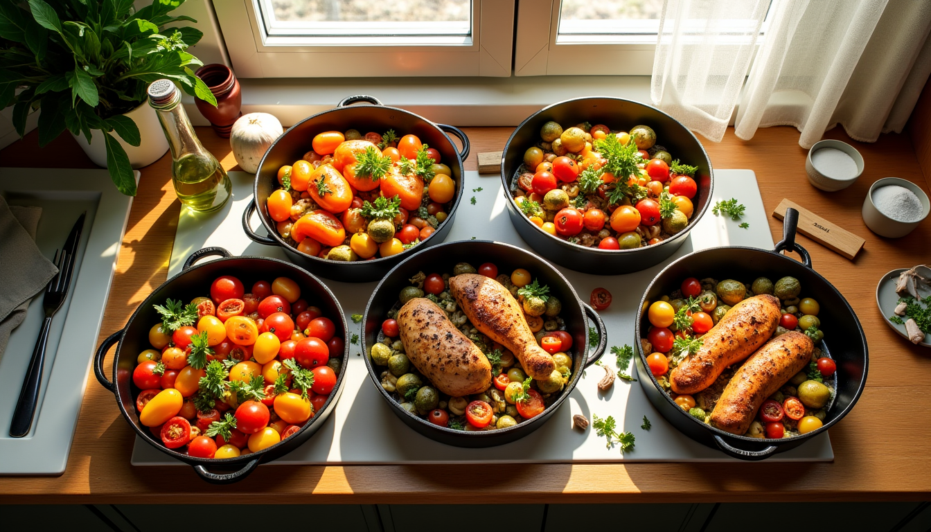 5 recettes simples et équilibrées pour la semaine — la cuisson au four permet aux saveurs de