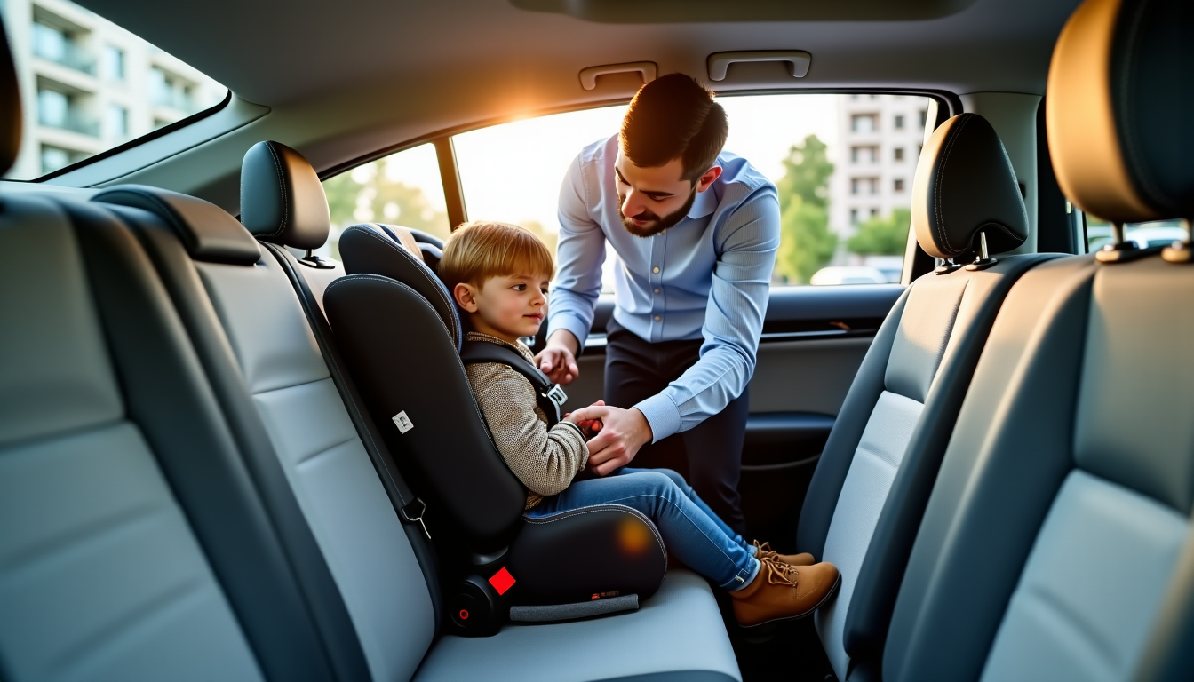 Illustration : il est toujours préférable d'opter pour un siège — réserver un vtc avec enfant, tout sur les sièges obligatoires