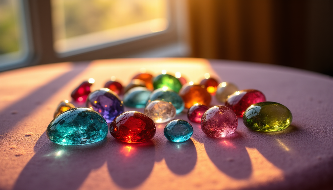 Illustration : « chaque pierre est un livre ouvert sur — l'art de la gemmologie : la beauté captivante de chaque semiprecious gemstone décryptée
