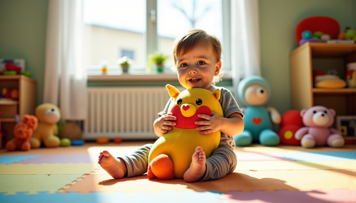 Illustration : il est crucial de s'assurer que le rembourrage — choisir une peluche lestée adaptée à l’âge de son enfant ?
