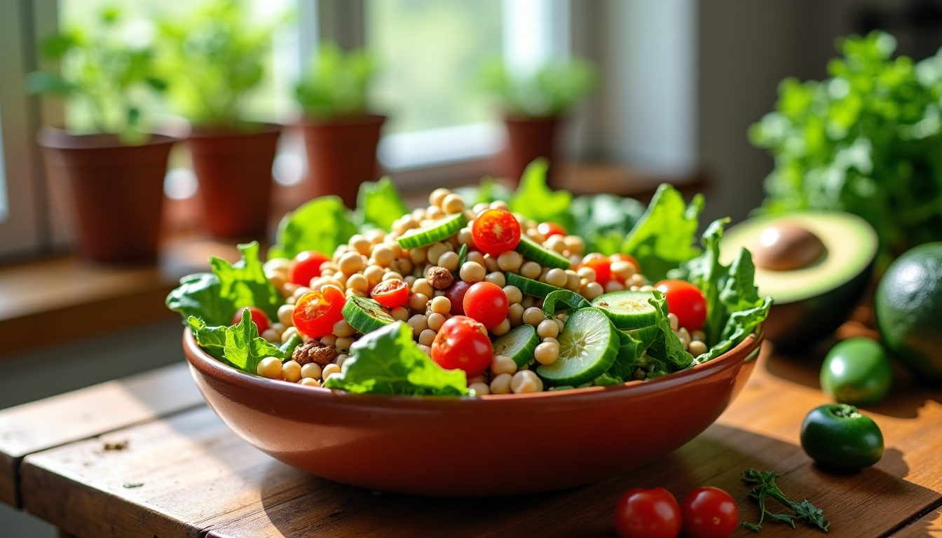 Illustration : es en nutriments ou des salades composées avec — régime anti-inflammatoire : le guide complet pour tout comprendre et se lancer