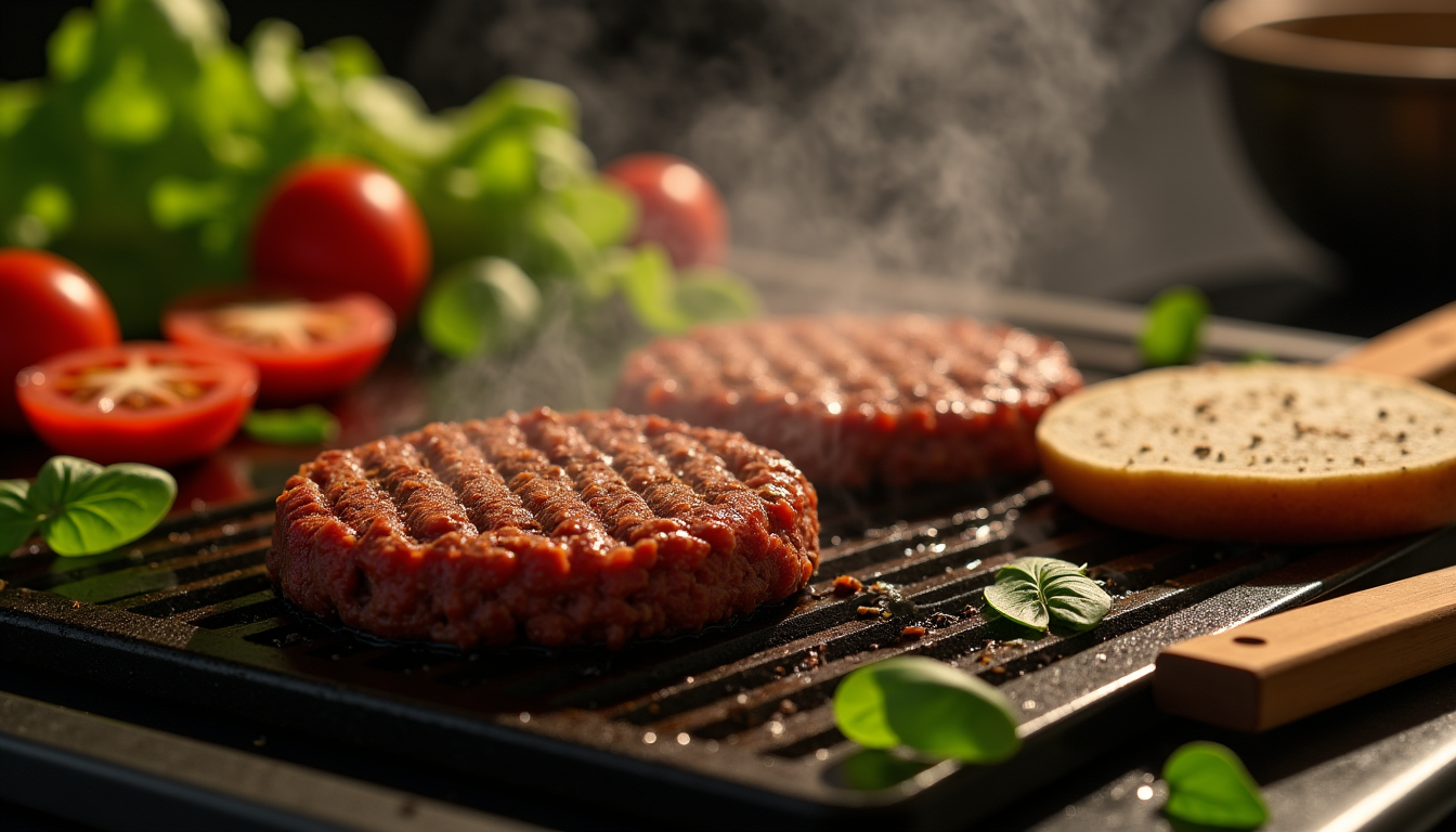 Illustration : leur tenue à la cuisson est souvent excellente, — meilleur steak végétal du marché : le grand comparatif des marques phares