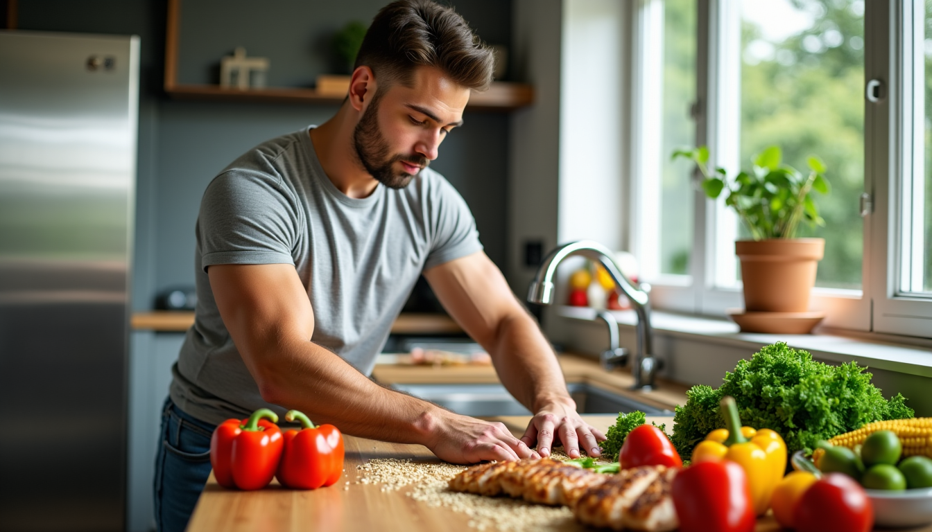 Illustration : établir un plan de repas hebdomadaire en avance — guide ultime pour vos repas de musculation