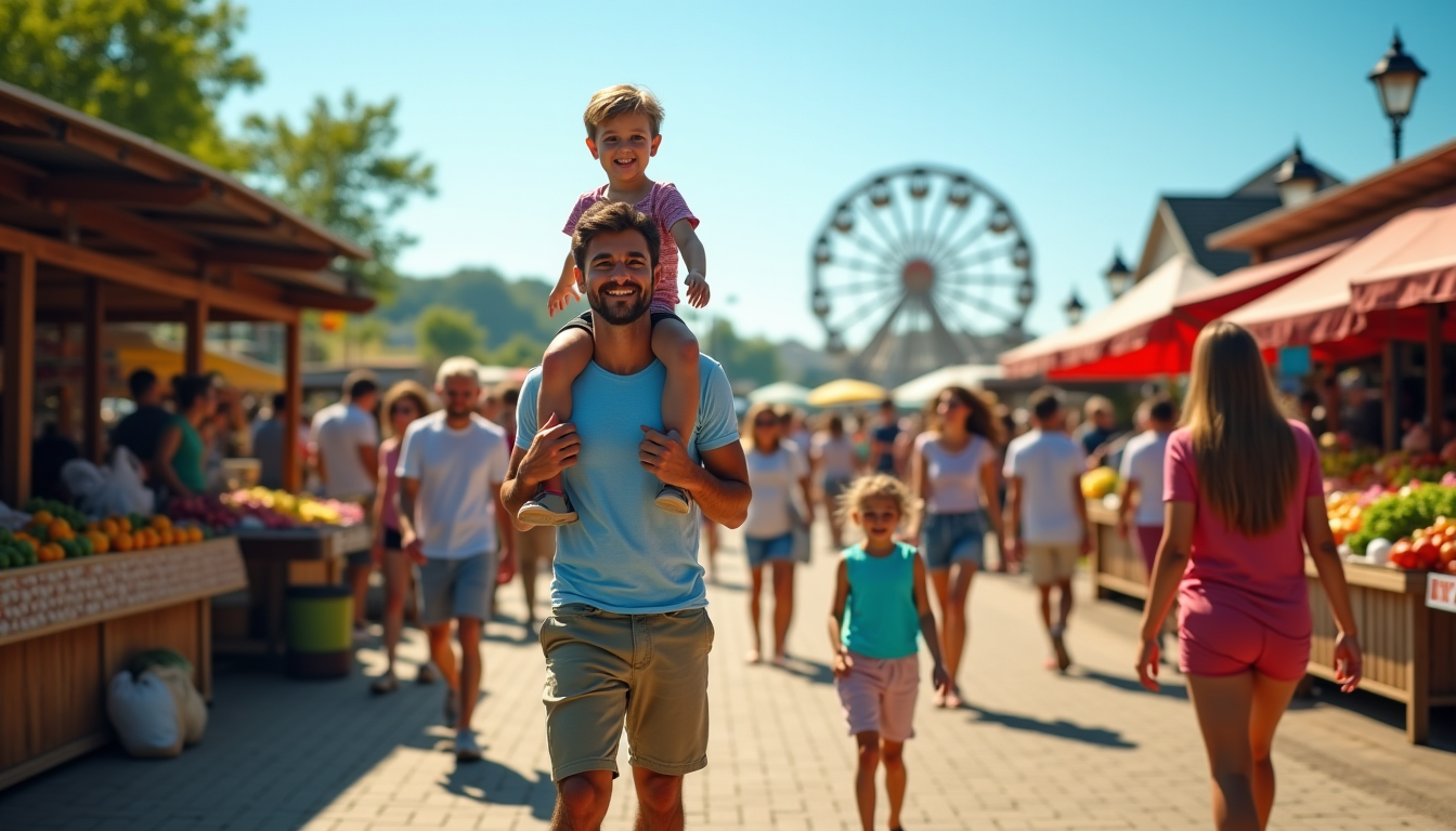 Illustration : enfin, pour les familles, des parcs d'attractions, des — que faire ce week-end du 8 et 9 août : événements, activités et marchés locaux à ne pas manquer