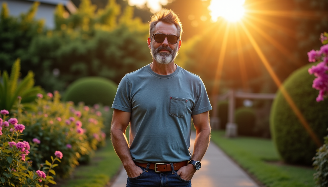 Illustration : e tee-shirt lui-même ou par des accessoires discrets — tee-shirt moto homme vintage : comment construire une tenue cohérente et élégante au quotidien