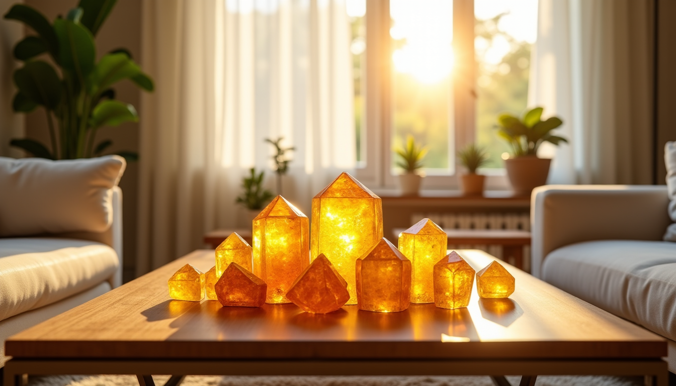 plus beaux cristaux de décoration pour sublimer chaque pièce de la maison — la citrine, avec ses tons ensoleillés, est une