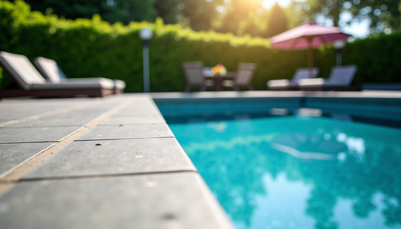 Illustration : ouveau dallage ou des margelles modernisées complètent l'esthétique — commencer la rénovation de sa piscine : les étapes indispensables avant les travaux ?