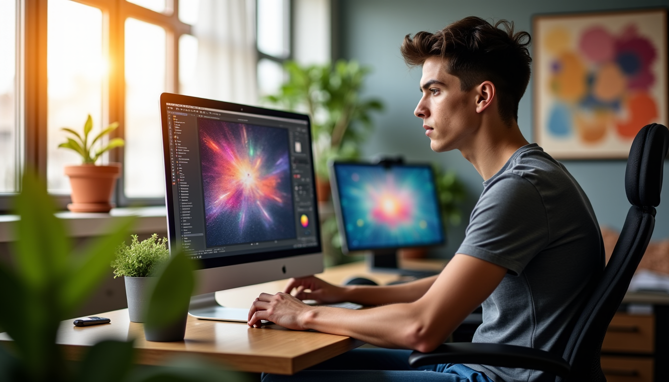 Illustration : rbe d'apprentissage, permettant aux utilisateurs de se concentrer — meilleurs logiciels de motion design pour débuter en animation cette année
