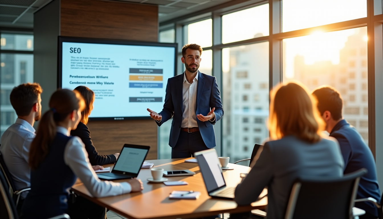 Illustration : le leadership est également une qualité recherchée. un — compétences indispensables à maîtriser pour réussir en tant que consultant seo