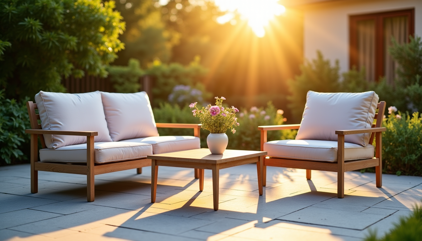plein soleil ou ombre constante : choisir les meilleurs matériaux pour votre salon de jardin — qu'il puisse devenir chaud au toucher en plein