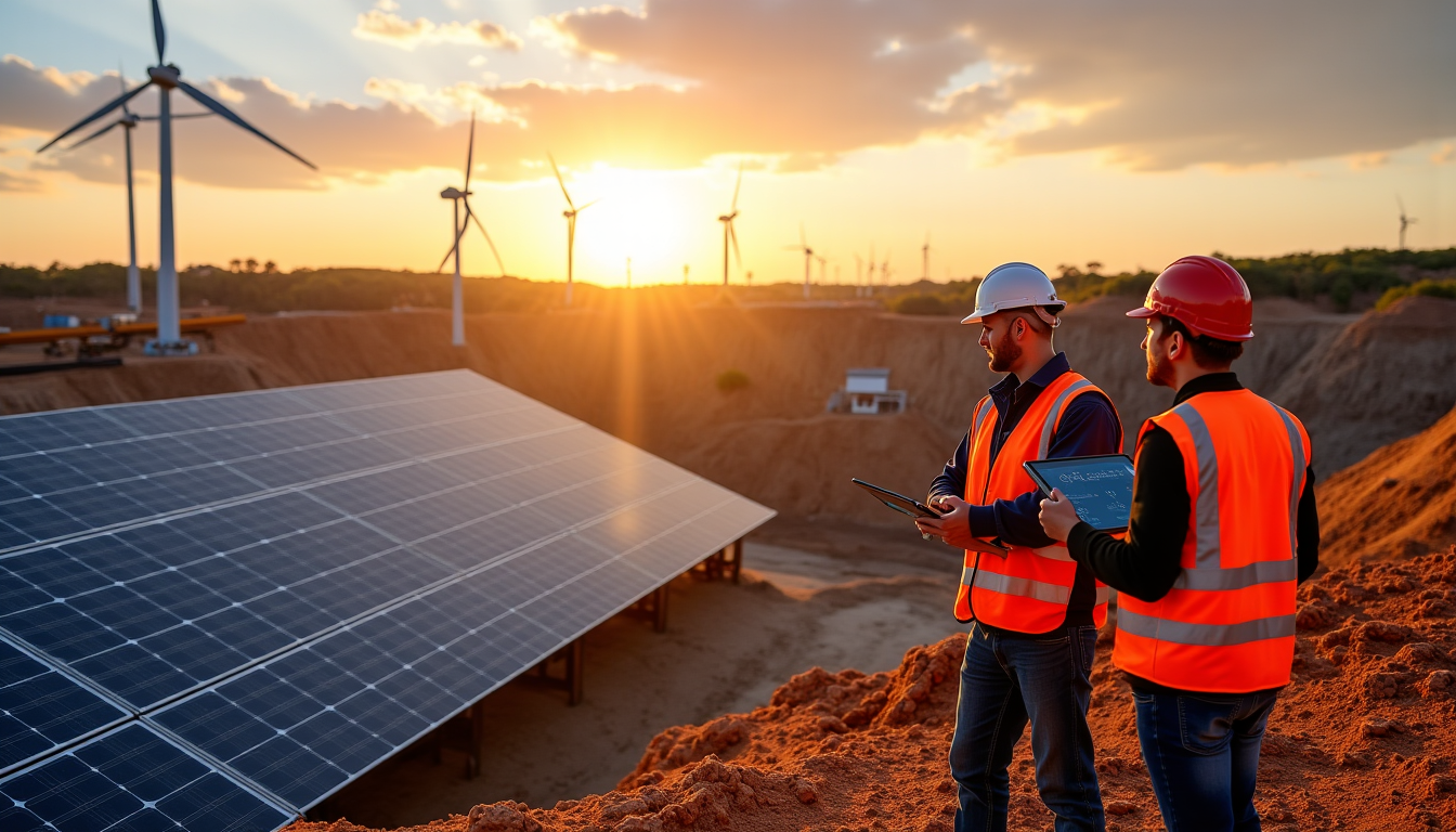 Illustration : renouvelables : intégration de sources d'énergie propres pour — dernières tendances du secteur dans notre revue de minéraux