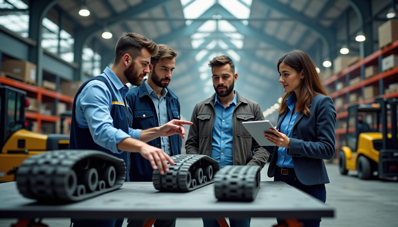 fourniture b2b de pièces chenillées : profils adaptés et cas particuliers — des échanges d'informations et la simplicité des processus