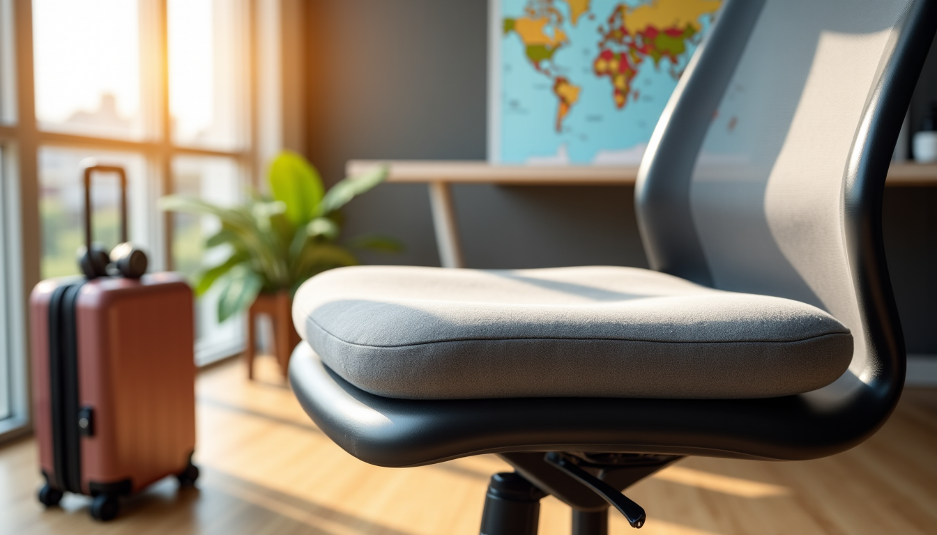 Illustration : la fermeté, légèreté, voyage besoins spécifiques, ajustements fréquents — utiliser un coussin orthopédique fessier ?